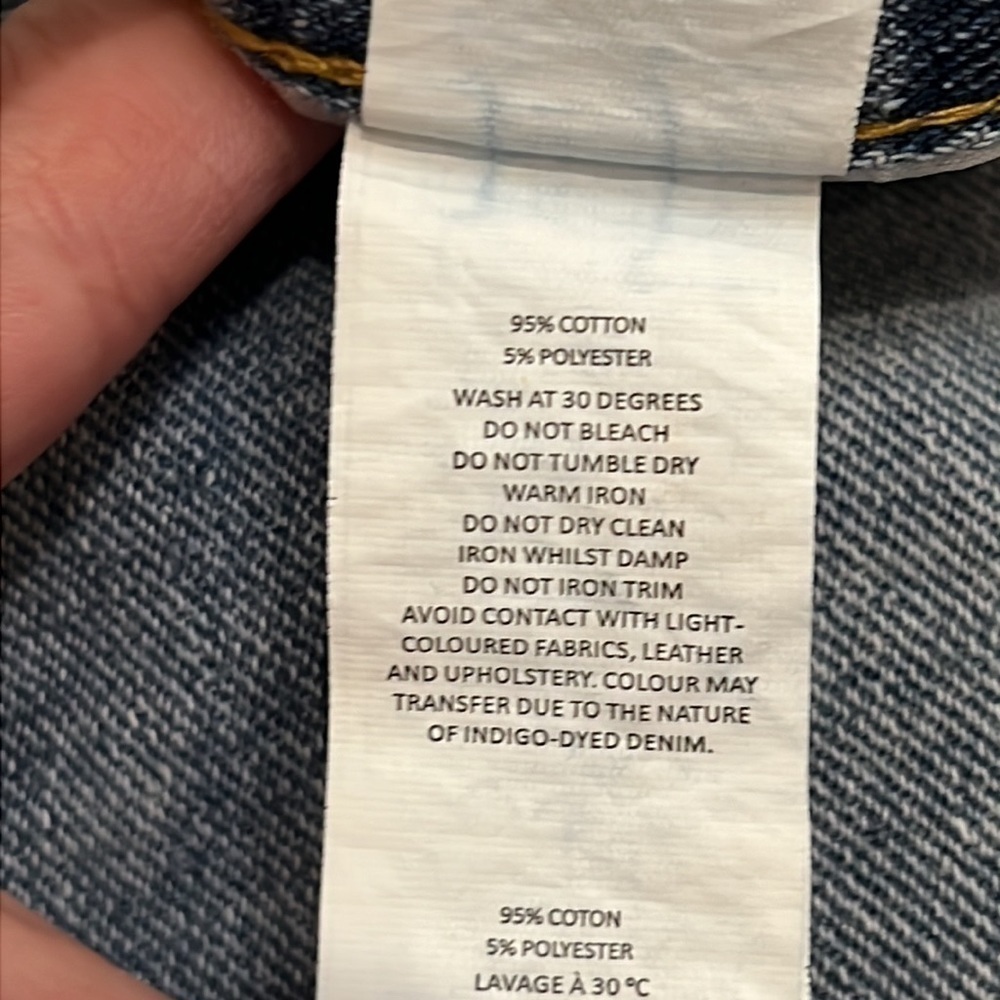 Boohoo Blue NWT Asymmetric Distressed Denim Skirt Size 12 - Picture 10 of 10